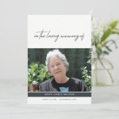 写モダン真悔やみや弔慰記念招待状 (スタンド正面)