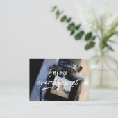 写モダン真楽しむ者 名刺 (スタンド正面)