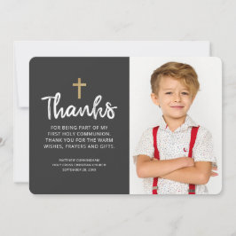 写モダン真金ゴールドクロス サンキューカード