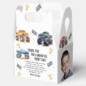 写モダン真 キッズモンスタートラック誕生日パーティー フェイバーボックス (オープン)