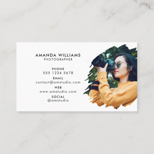 写モダン真 |写真家 名刺 (裏面)