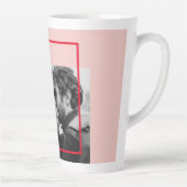 写モダン真 |赤とピンクのハッピーバレンタインデー カフェラテマグ (右)