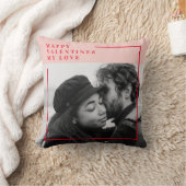 写モダン真 |赤とピンクのハッピーバレンタインデー クッション (ブランケット)