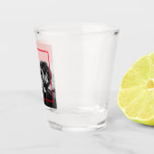 写モダン真 |赤とピンクのハッピーバレンタインデー ショットグラス (右)