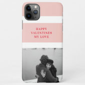 写モダン真 |赤とピンクのハッピーバレンタインデー iPhoneケース (裏面)