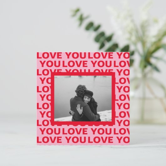 写モダン真 | Red & Pink Love You Valentines Gift (スタンド正面)