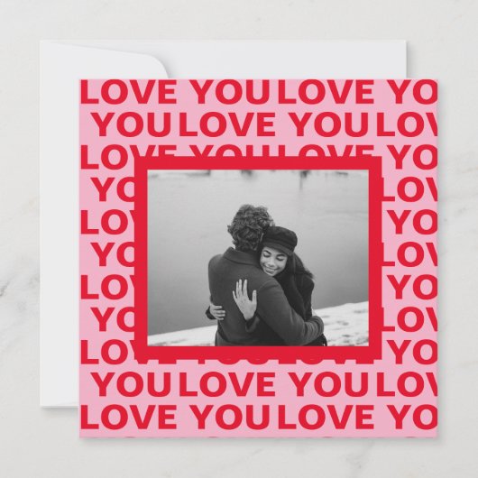 写モダン真 | Red & Pink Love You Valentines Gift (正面)