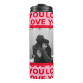 写モダン真 | Red & Pink Love You Valentines Gift タンブラー (正面)