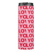 写モダン真 | Red & Pink Love You Valentines Gift タンブラー (裏面)