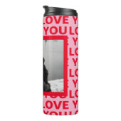 写モダン真 | Red & Pink Love You Valentines Gift タンブラー (回転右)