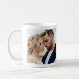 写モダン結婚パーソナライズされた真家の夫婦 コーヒーマグカップ