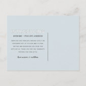 写実的でモダンな対の誕生の発表をもたらすこと インビテーションポストカード (裏面)