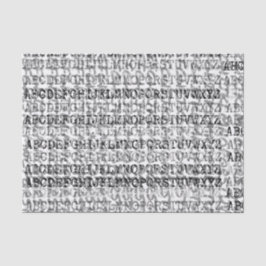 写実的なアルファベットスープティッシュペーパー 薄葉紙