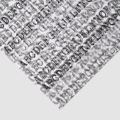 写実的なアルファベットスープティッシュペーパー 薄葉紙 (詳細)