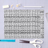 写実的なアルファベットスープティッシュペーパー 薄葉紙 (クラフト)