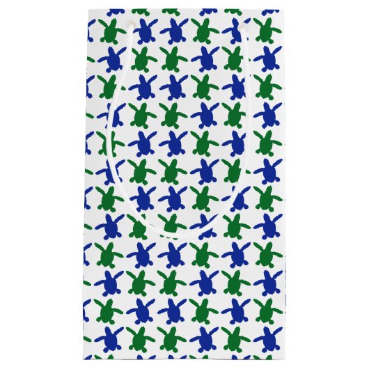 写実的なウミガメのHatchlingのギフトバッグ スモールペーパーバッグ (正面)