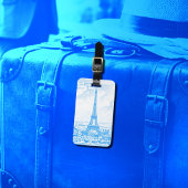 写実的なエッフェル塔 ラゲッジタグ