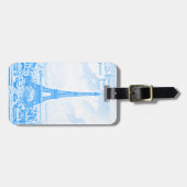 写実的なエッフェル塔 ラゲッジタグ (正面横)