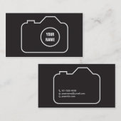 写実的なカメラマン|の写真撮影の名刺 名刺 (正面/裏面)