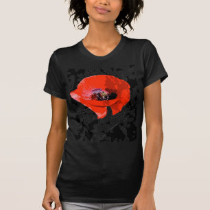 写実的なケシ Tシャツ