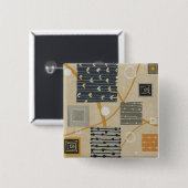 写実的なタイル 缶バッジ (正面&裏面)