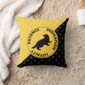 写実的なハリー・ポッターシリーズ| HUFFLEPUFF™の家の特性 クッション (ブランケット)