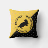 写実的なハリー・ポッターシリーズ| HUFFLEPUFF™の家の特性 クッション (裏面)