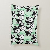 写実的なパンダくま個人化なるため アクセントクッション (裏面(縦))