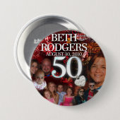 写実的なボタン 缶バッジ (正面&裏面)