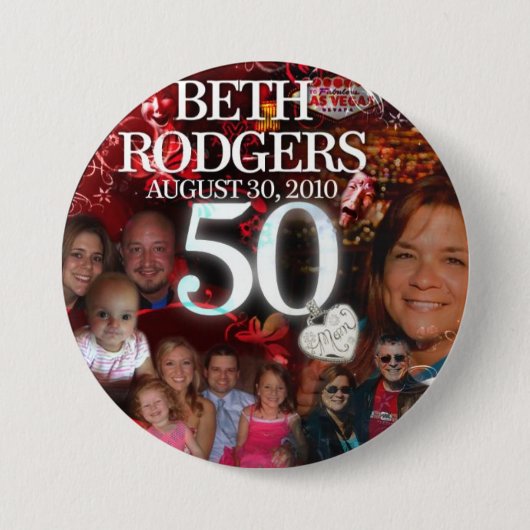 写実的なボタン 缶バッジ (正面)