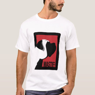 写実的なマスティフおよび単語はTシャツ2味方しました Tシャツ