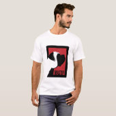 写実的なマスティフおよび単語はTシャツ2味方しました Tシャツ (正面フル)