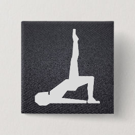 写実的な女性のエクササイズ 缶バッジ