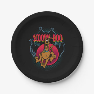 写実的な幽霊からのScooby-Dooのランニング ペーパープレート