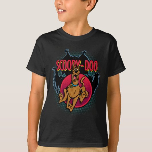 写実的な幽霊からのScooby-Dooのランニング Tシャツ (正面)