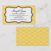 写実的な楕円形は名刺黄色になりましたり、黒及び白の 名刺 (正面/裏面)