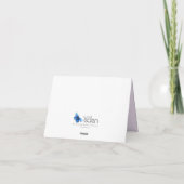 写実的な花の結婚式のメイド・オブ・オーナー（花嫁付き添い人）のthankscard サンキューカード (裏面)