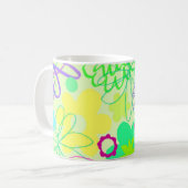 写実的な花 コーヒーマグカップ (正面左)