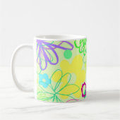 写実的な花 コーヒーマグカップ (左)