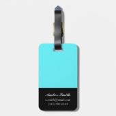 写実的な花 ラゲッジタグ (裏面縦)