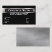 写実的な金属の名刺のテンプレート 名刺 (正面/裏面)