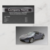 写実的な金属の名刺のテンプレート- NIK 名刺 (正面/裏面)