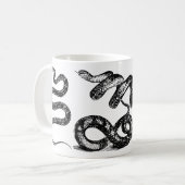写実的な4匹のヘビ コーヒーマグカップ (正面左)
