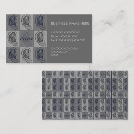 写実的な8つの耳 名刺 (正面/裏面)