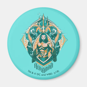 写実的なAquaman Aquaman及びトレンチャー マグネット