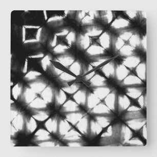 写実的なShibori I スクエア壁時計