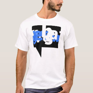 写実的なTシャツ-視覚声の青 Tシャツ