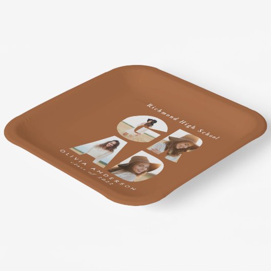 写数々のエレガント真グモダンラードパーティー ペーパープレート (傾斜あり)