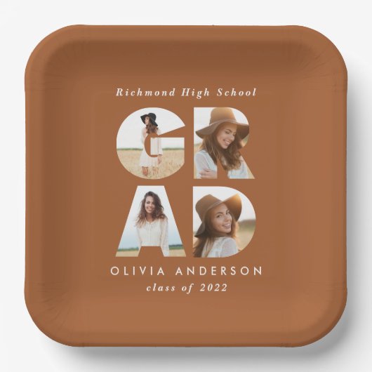 写数々のエレガント真グモダンラードパーティー ペーパープレート (正面)