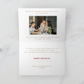 写数々の真のクリスマスコラージュ シーズンカード (内部)